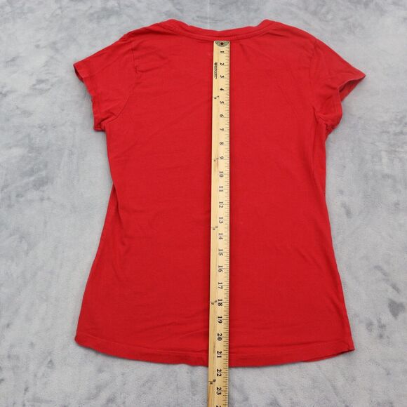 Disney Shirt Kids L 11 to 13 Red Mickey Mouse Print Short Sleeve Graphic Tee - Picture 4 of 10